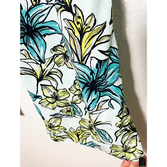 Beach Riot Women's Blue Lagoon Beach Pants Floral Flowy Fabric Wide Leg NWT - Picture 5 of 7